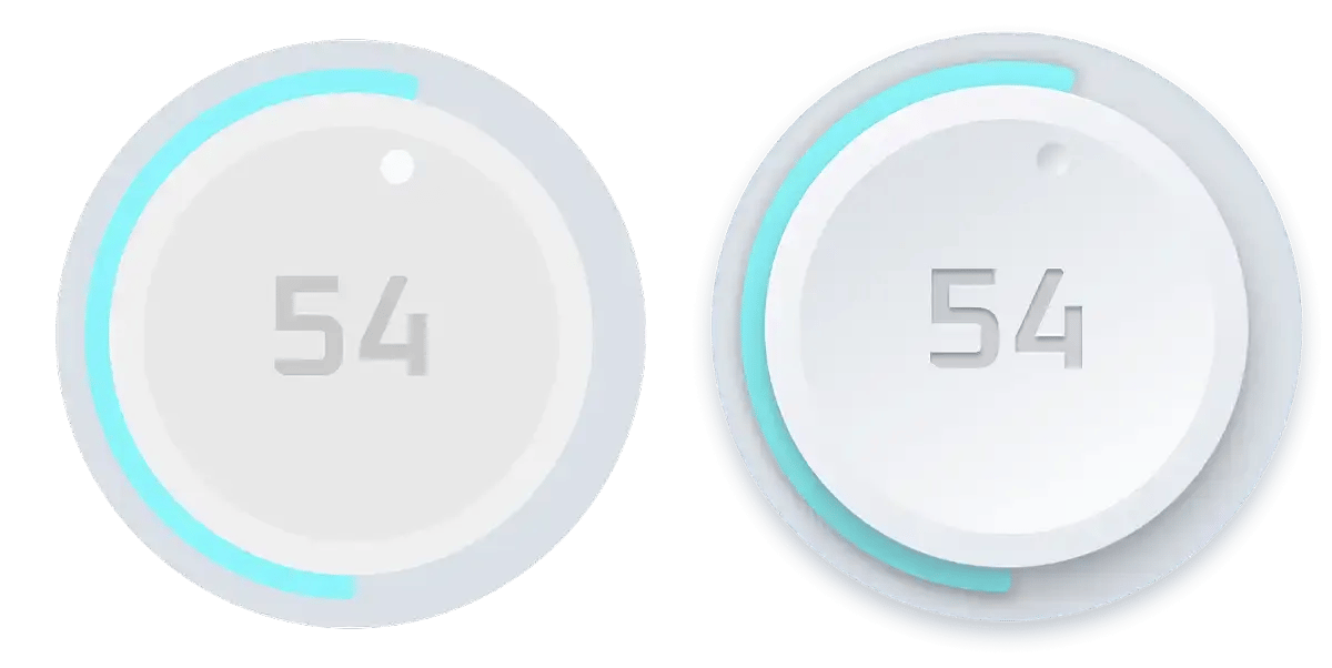 2.5D user interface transformation example demonstrating how shadows and gradients create visual impact and depth without full 3D rendering