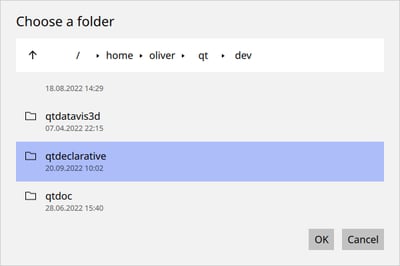 Folder Dialog Universal Style