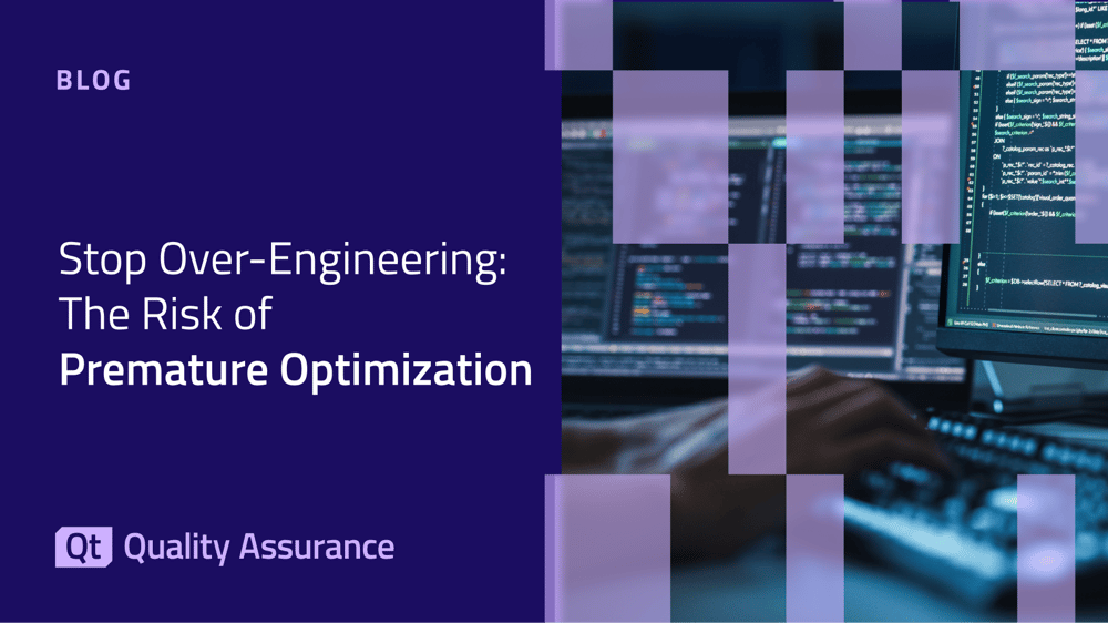 Blog on premature optimization and how it relates to architecture design in software engineering