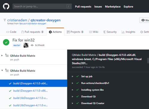 Building Qt Creator plugins with GitHub Actions