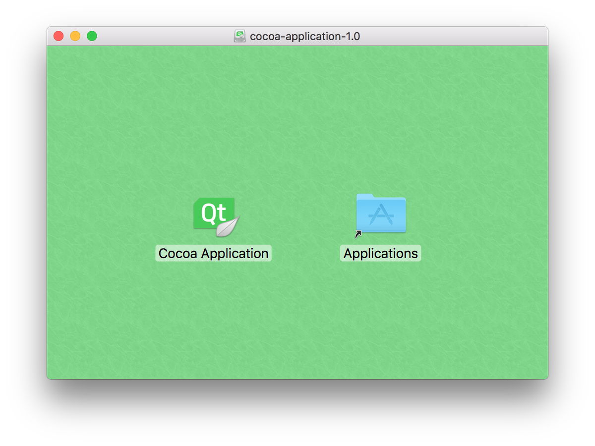 macOS disk image built with Qbs