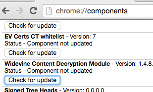 chrome://components in Chrome