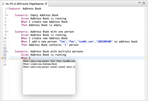 Approaches to creating BDD Scenarios