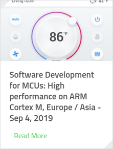 Software Development for MCUs: High performance on ARM Cortex M, Europe / Asia - Sep 4, 2019