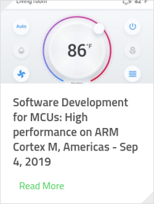 Software Development for MCUs: High performance on ARM Cortex M, Americas - Sep 4, 2019