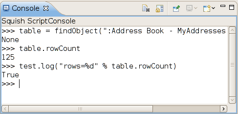 Squish tip of the week: Scripting with the help of the Squish Script Console