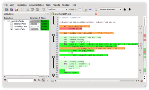 Achieving full code coverage of Unit Tests written with Google Test