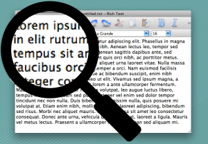 Mac OS X 用 Qt 4.7 のネイティブペイントエンジンで描画したテキスト