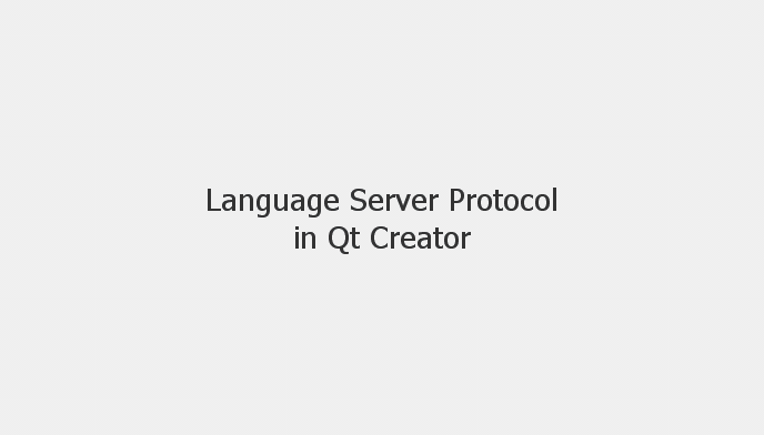 Language Server Protocol support in Qt Creator 4.8