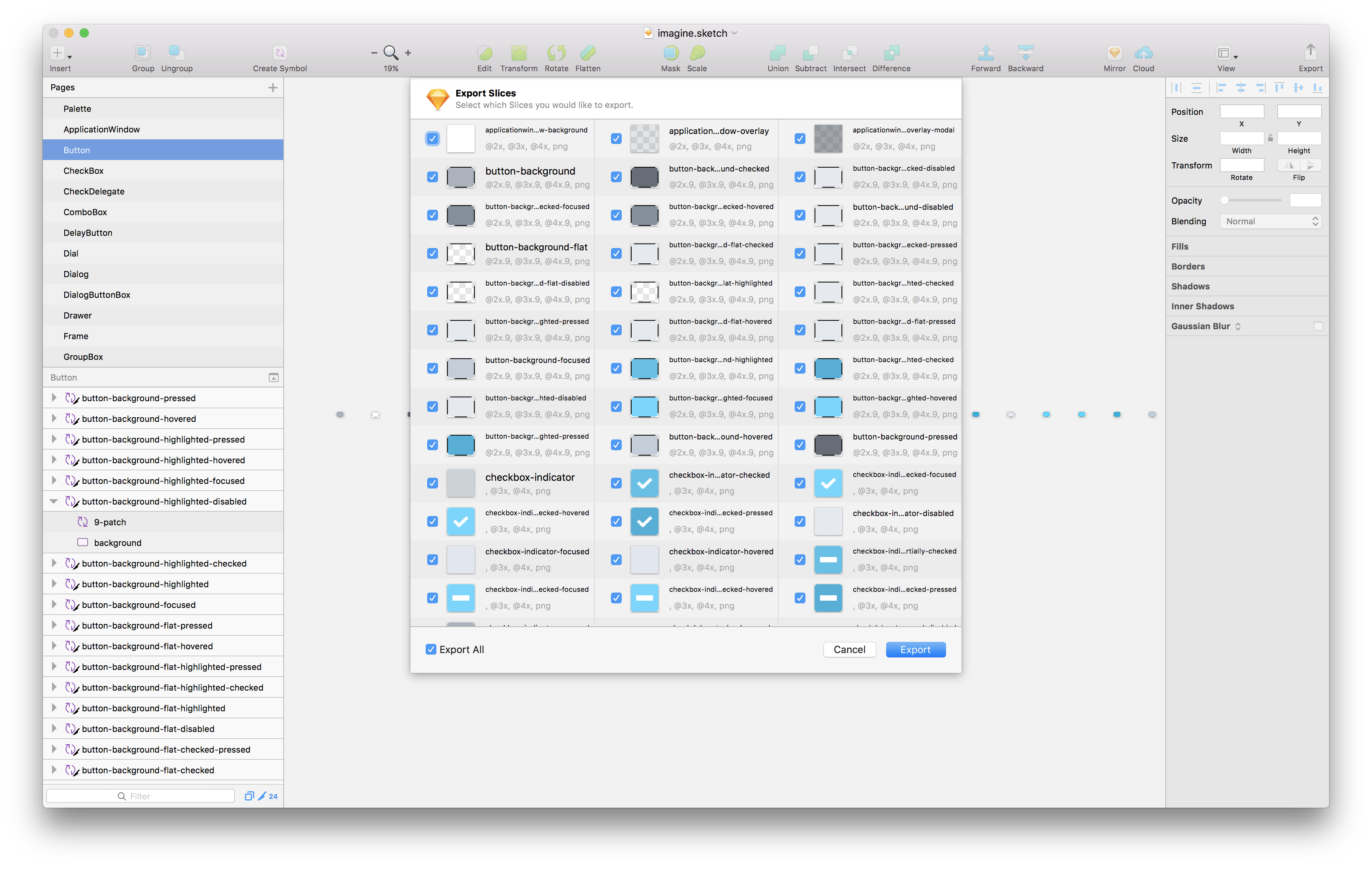 Default Imagine style Sketch template