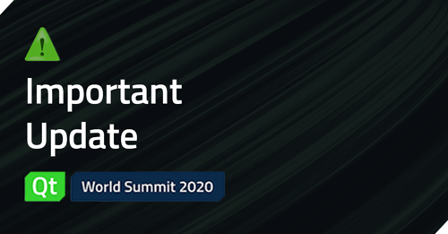 Qt World Summit '20 postponed to October