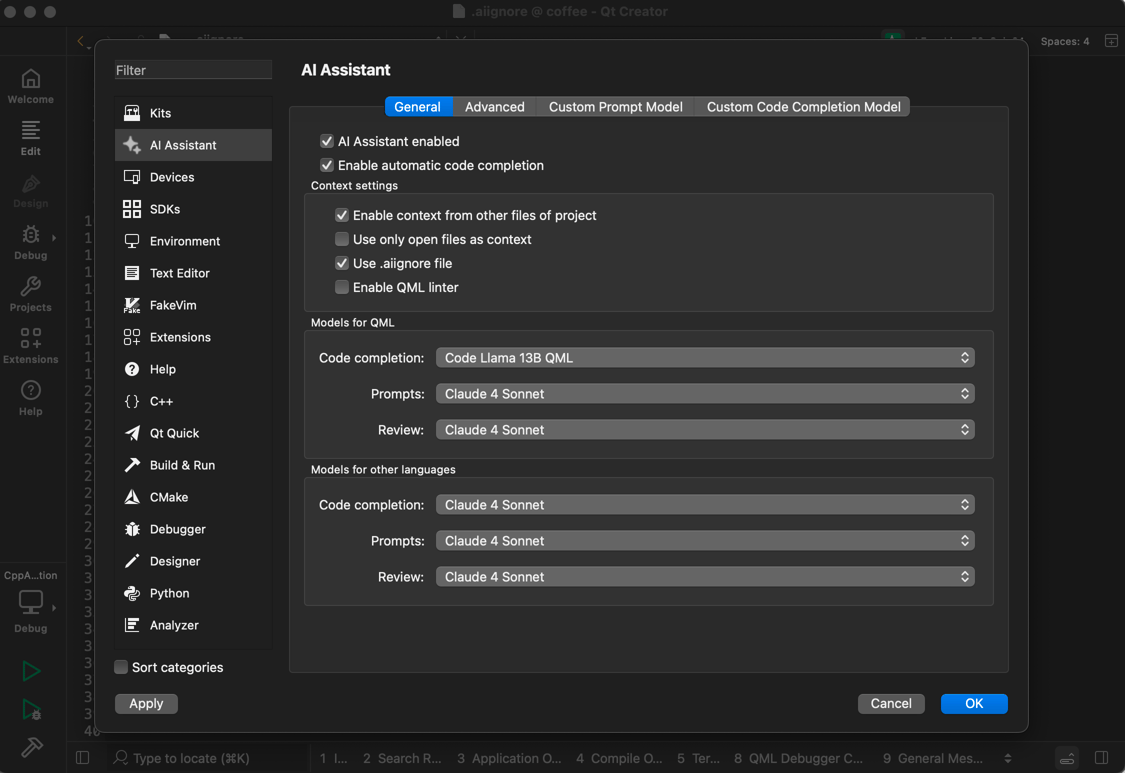 ProjectContextConfiguration