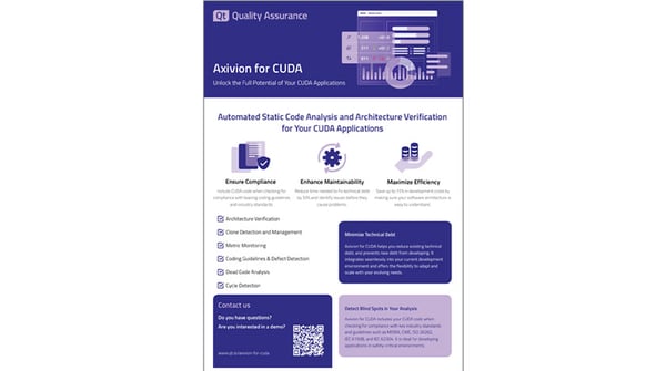データシート: Axivion for CUDA