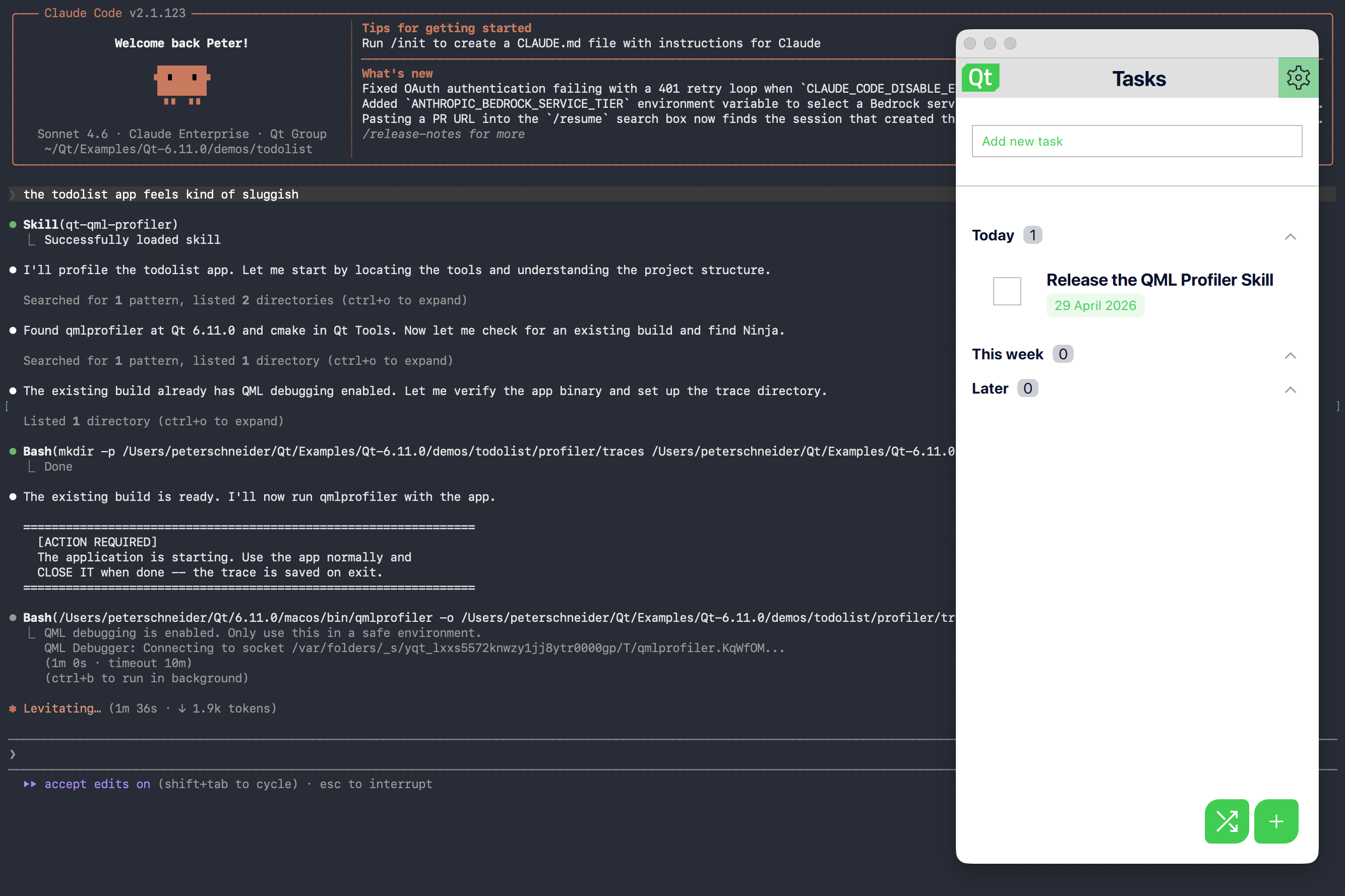 QMLProfiler_ClaudeCLI_TraceRunning
