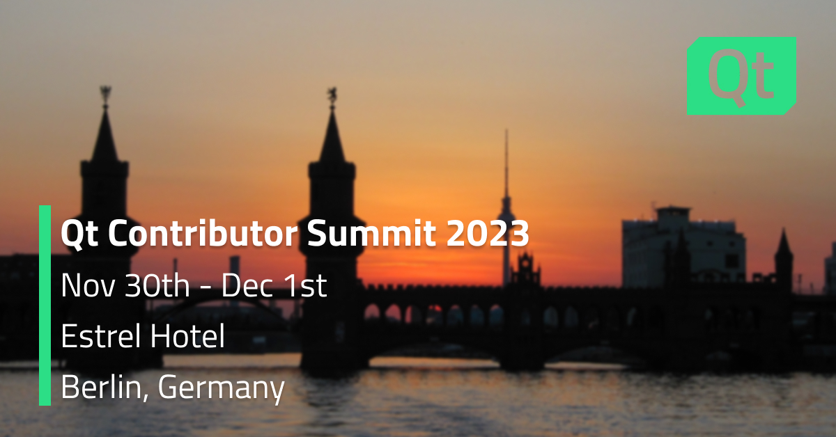 Qt Contributor Summit 2023 Blog Post