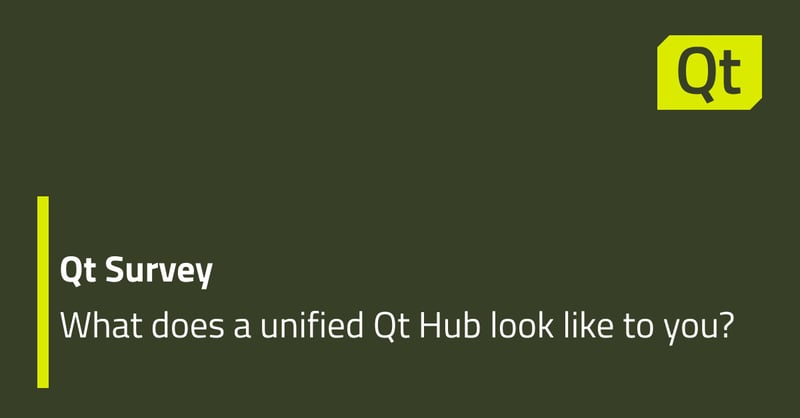 フィードバック募集中：あなたにとって Qt Hub とはどのようなものですか？