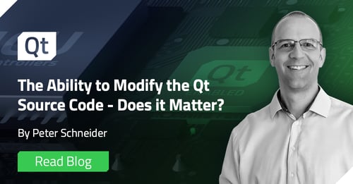 The Ability to Modify the Qt Source Code - Does it Matter?