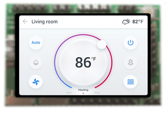 Thermostat microcontroller UI