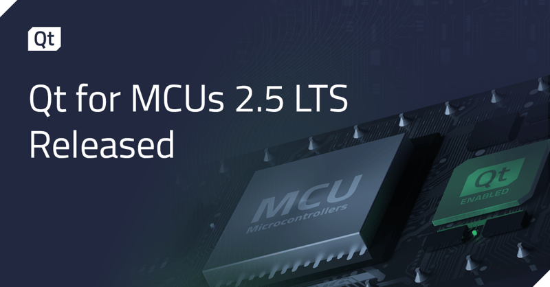 Qt for MCUs 2.5 LTS リリース
