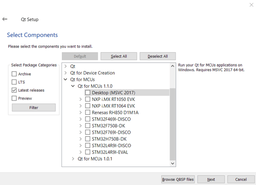 Qt for MCUs 1.1リリース