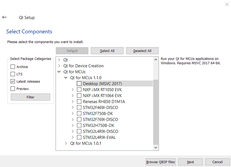 Qt for MCUs 1.1リリース