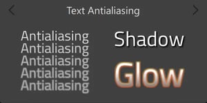 A canvas rendering example with adjustable text with the SDF technique to sharpen or blur texts