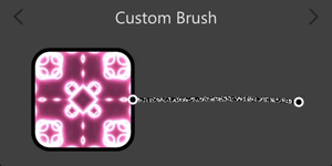 An example of custom shader brush for strokes and fills in a user interface