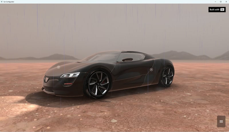 Rain effect with Quick3D Particles