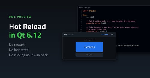 Hot Reload in Qt 6.12
