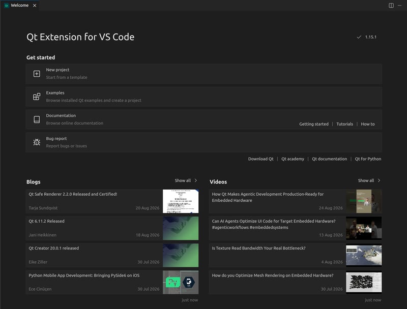 Qt Extension 1.16.0 for VS Code Released