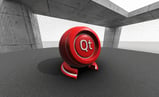 An example of how Qt Quick 3D handles realistic materials, shadows, and effects.