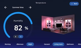 A smart home user interface built with Qt, with both 2D and 3D graphics.