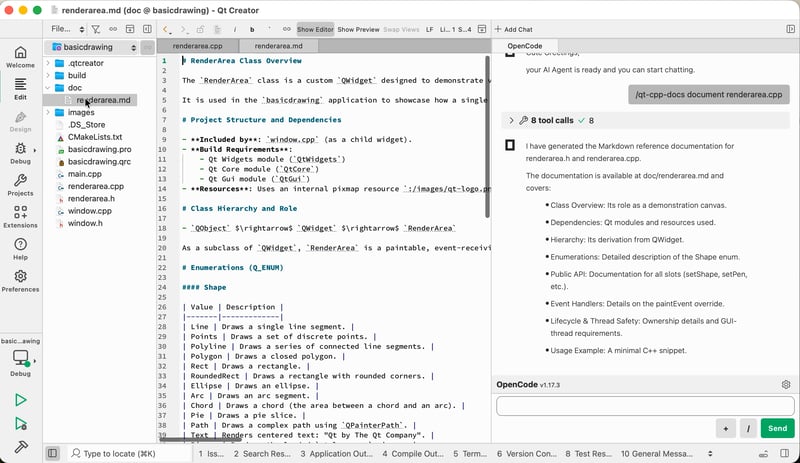 Qt Creator 20 とローカル AI