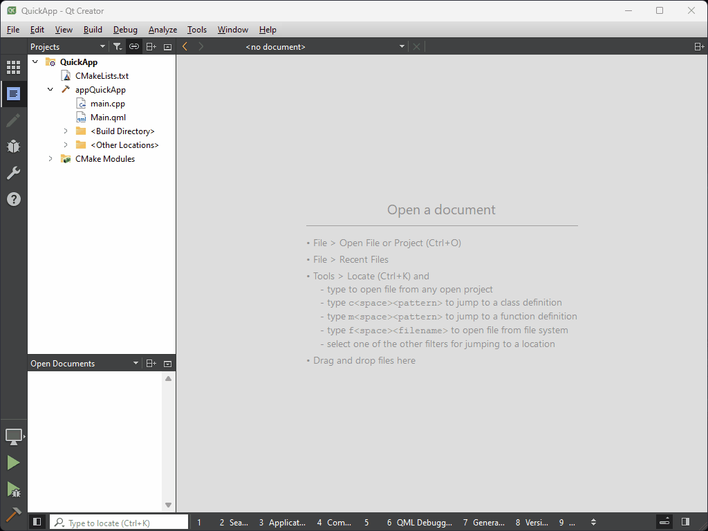 Qt Creator 11 - CMake update