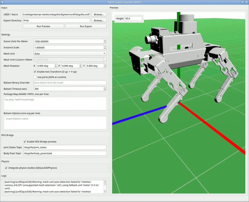 urdfviewer-dogzilla