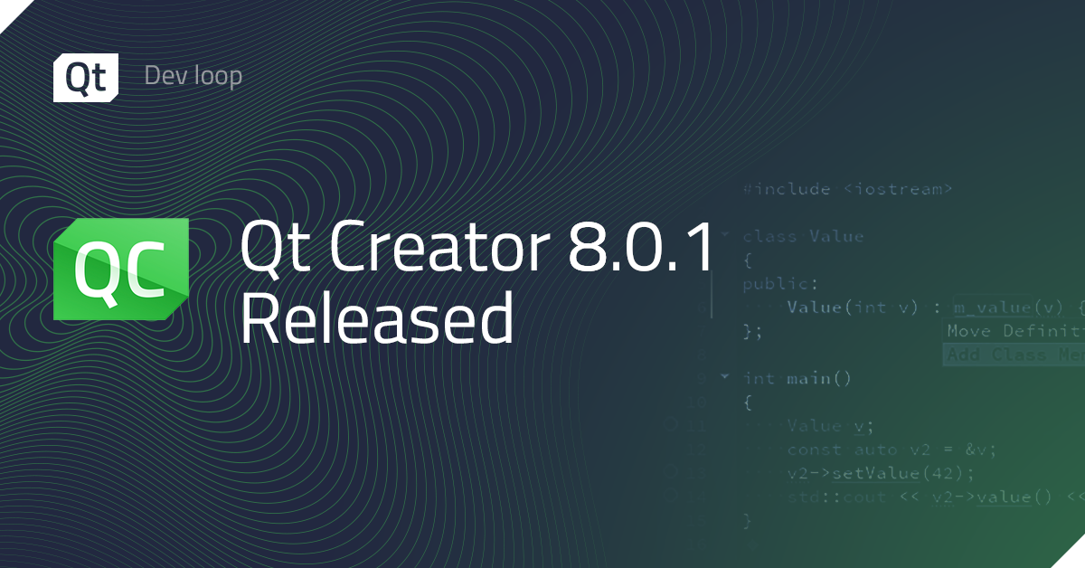 Qt Creator 8.0.1 released