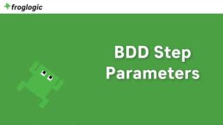 BDD-Step-Parameters