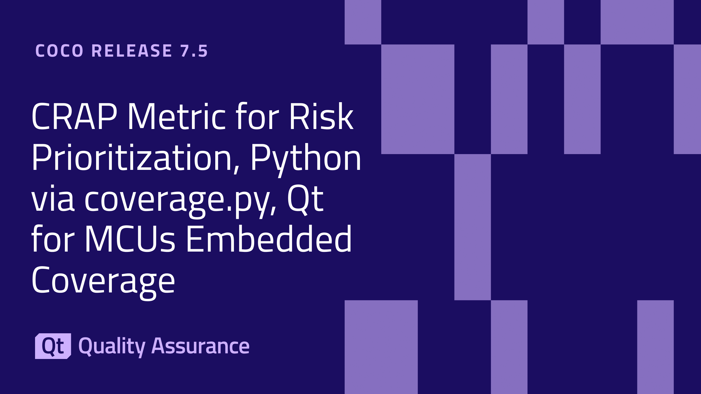 Python Coco Logo Coco 7.5.0リリース:Python対応、CRAPメトリクスによるリスク評価、Qt for MCUs 組み込みセットアップの効率化