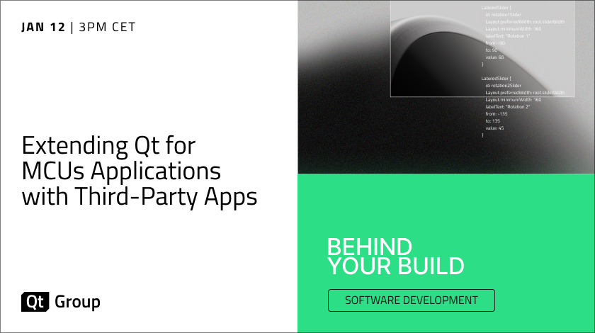 Extending Qt for MCUs Applications with Third-Party Apps