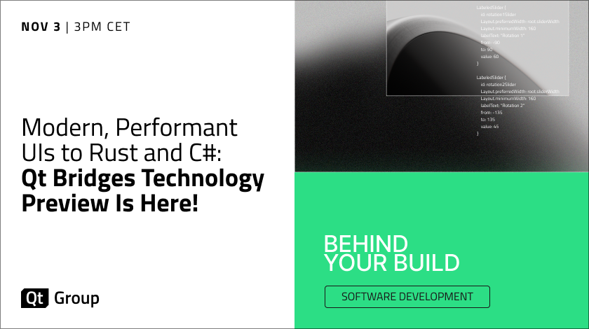 Modern, Performant UIs to Rust and C#: Qt Bridges Technology Preview Is Here!