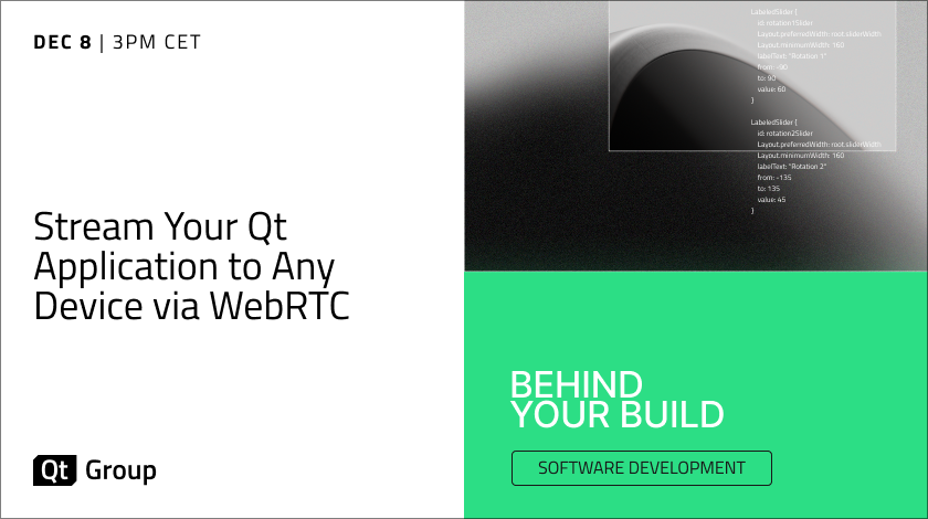 Stream Your Qt Application to Any Device via WebRTC