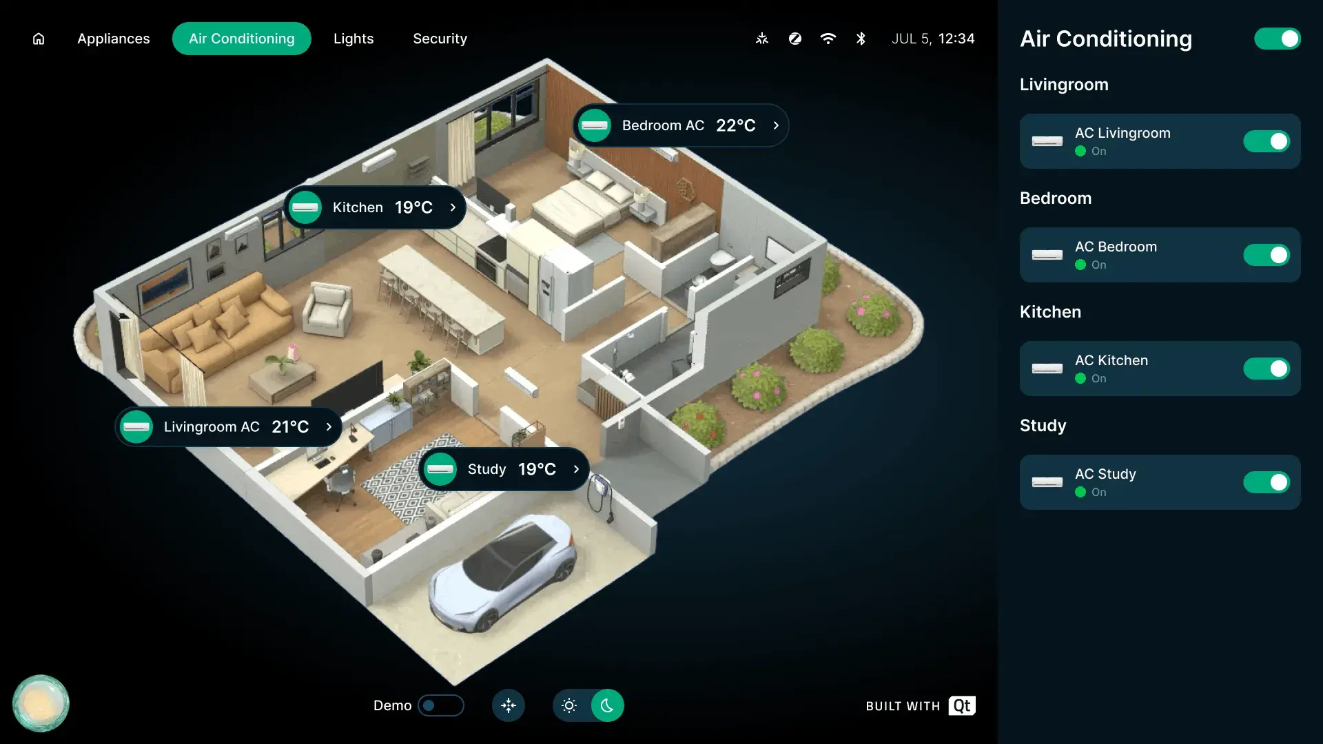 Kaira Smart Home Hub: 3D UI, Connectivity, and Edge AI