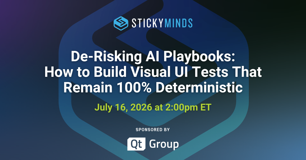De-Risking Al Playbooks: How to Build Visual Ul Tests That Remain 100% Deterministic