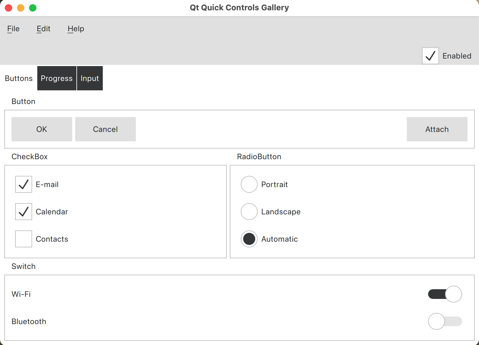 Qt Quick Controls Basic style