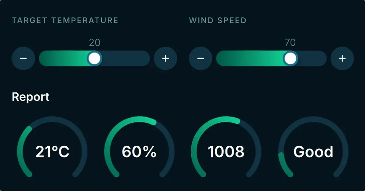Qt for C# GUI example with a variety of native controls and styling