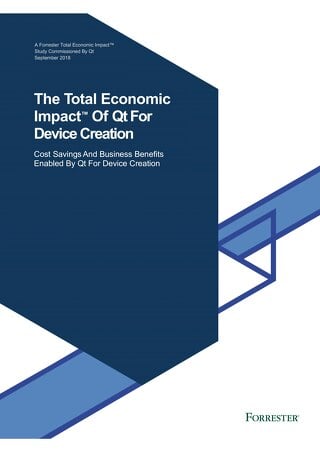 White paper: Forrester Study | The Total Economic Impact™ of Qt for Device Creation