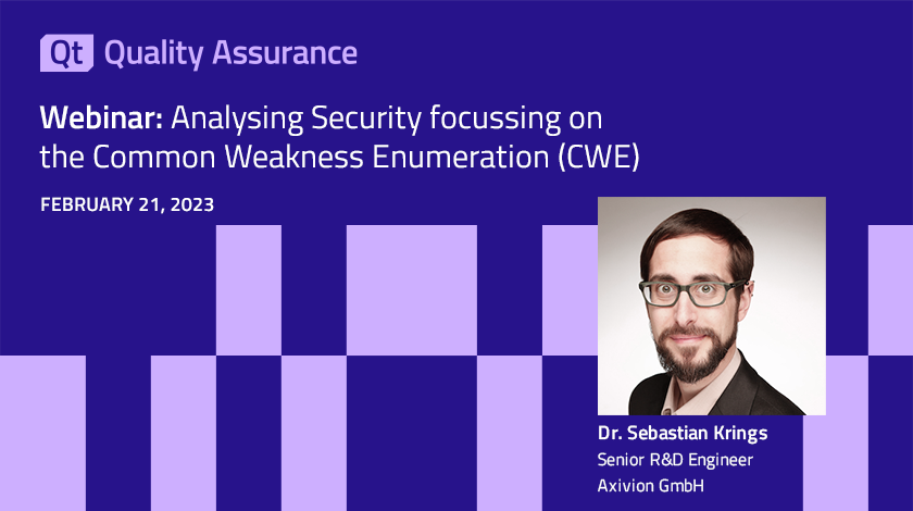 Webinar: Analysing Security focussing on the Common Weakness Enumeration (CWE)