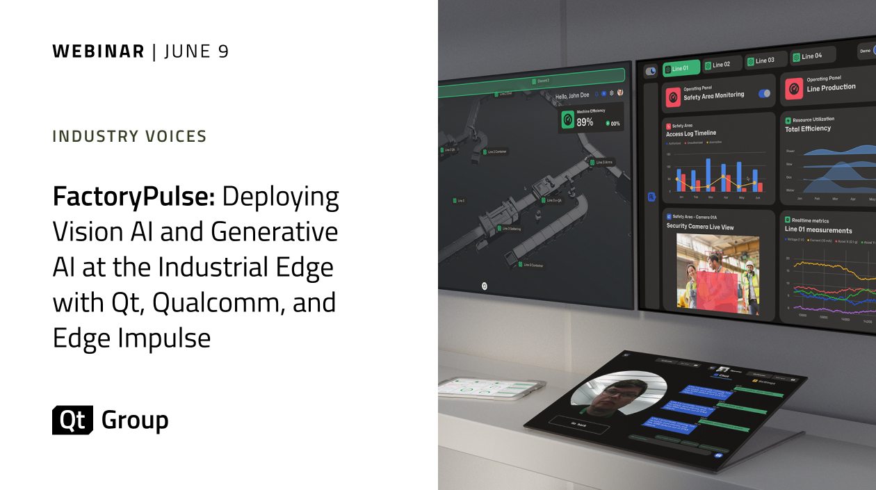 FactoryPulse: Deploying Vision AI and Generative AI at the Industrial Edge with Qt, Qualcomm, and Edge Impulse