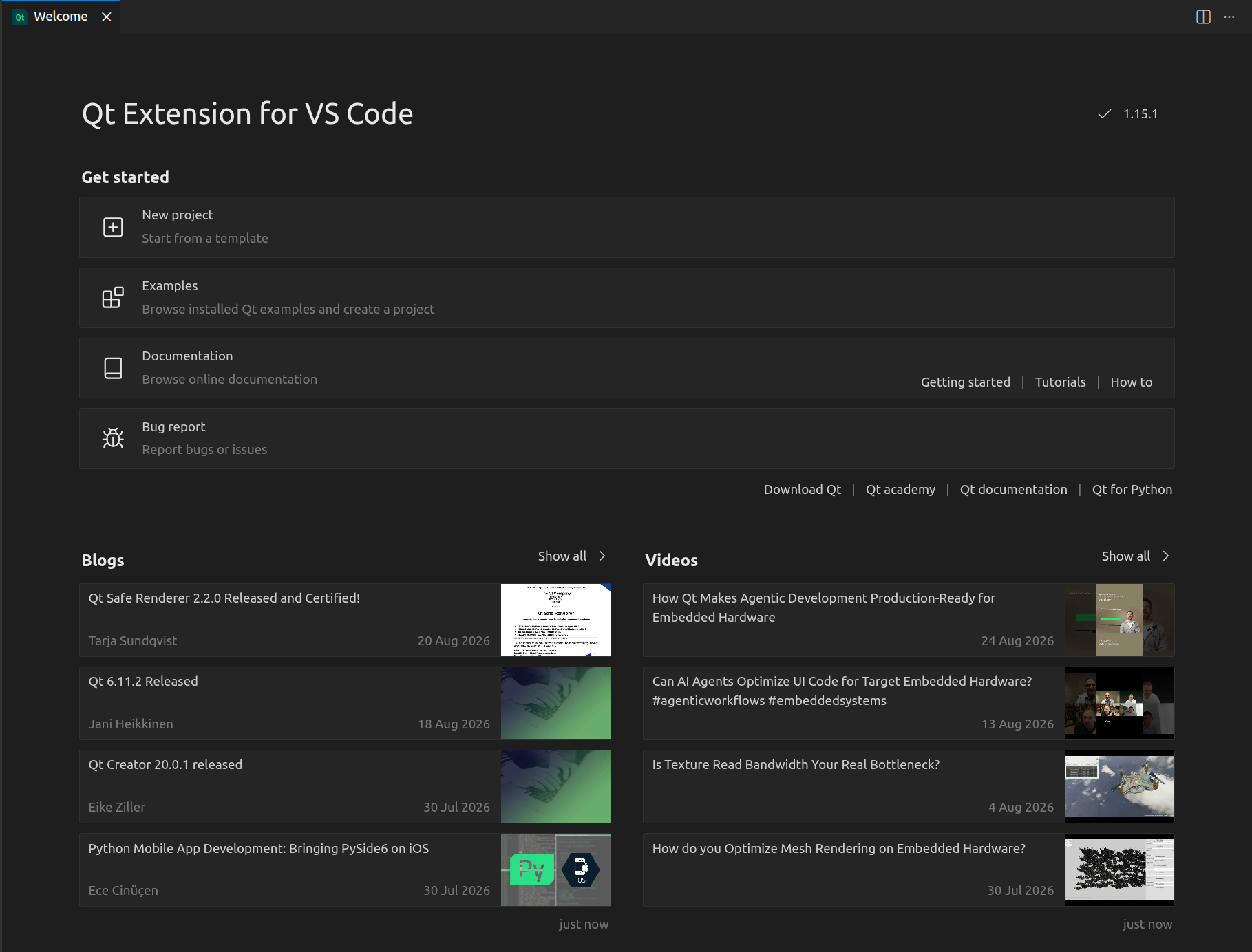 Qt Extension 1.16.0 for VS Code Released